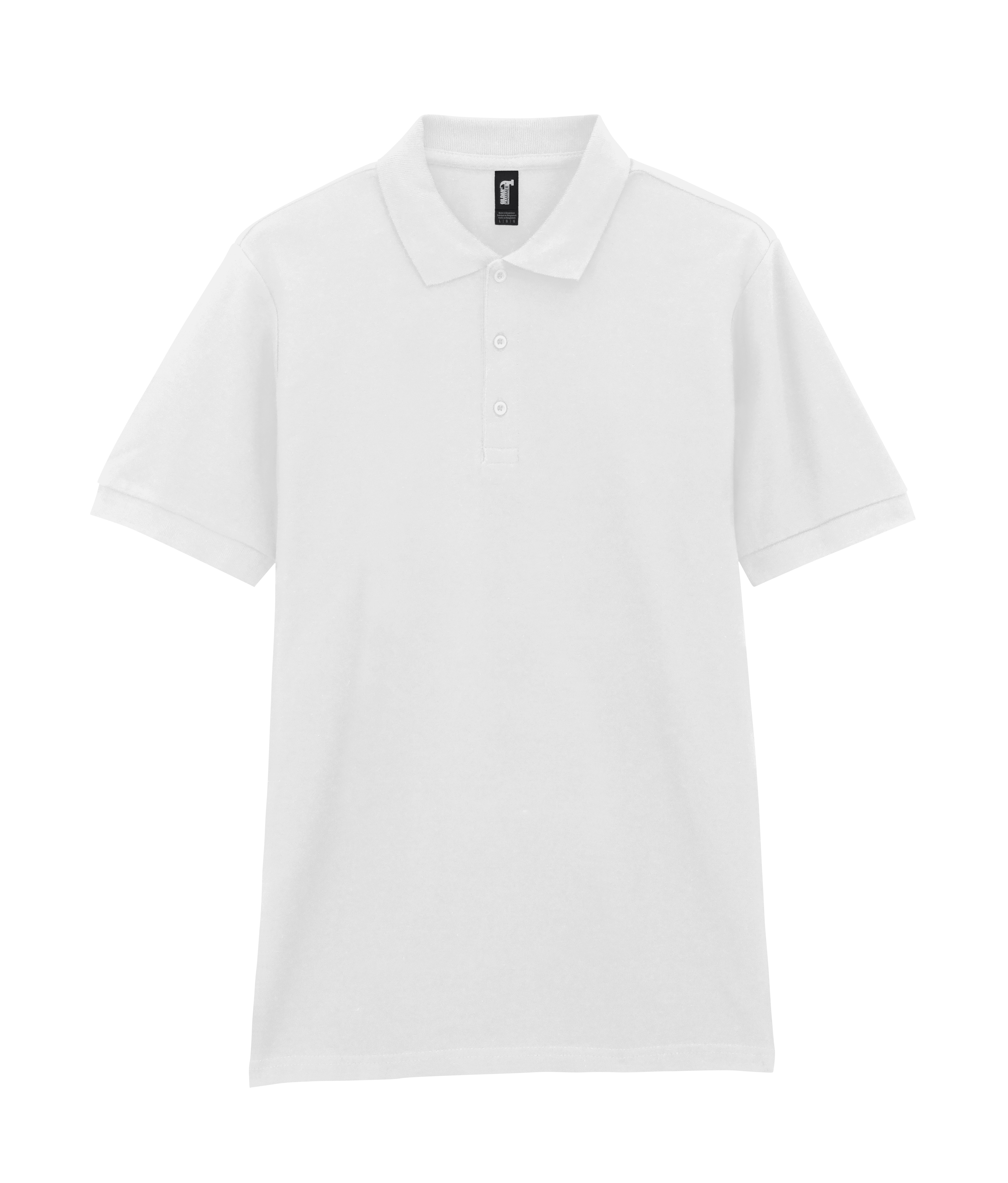 Футболка поло PREMIUM COTTON ADULT DOUBLE PIQUE, БЕЛЫЙ S