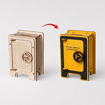 Деревянный 3d пазл «Сейф»
