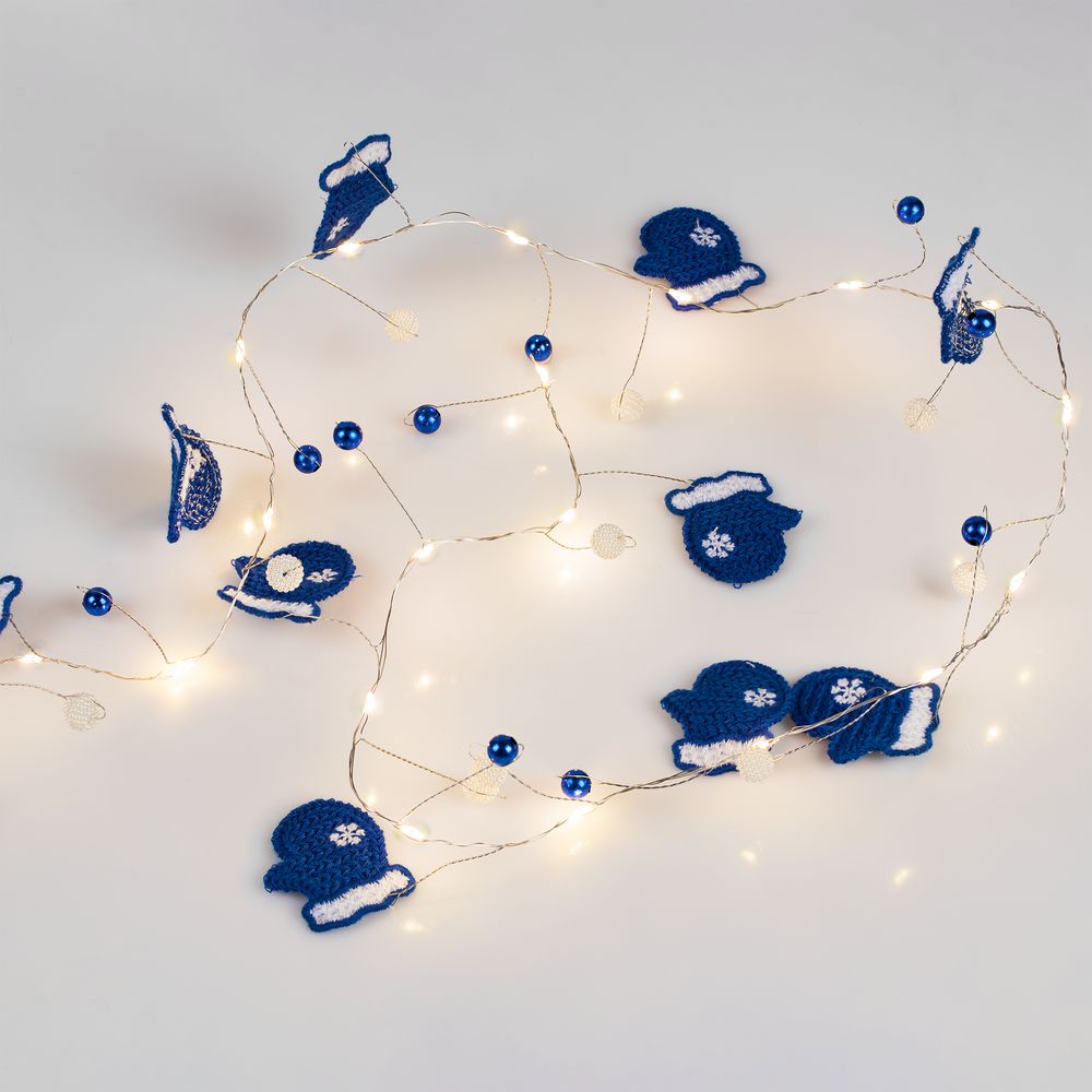 Гирлянда Merry Mittens, красная