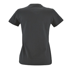 Футболка женская Imperial Fit Women, черный меланж