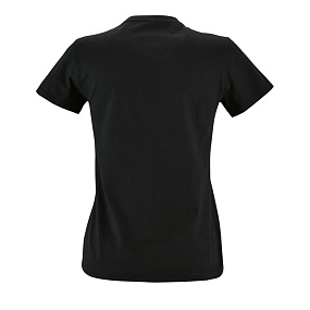 Футболка женская Imperial Fit Women, черный меланж