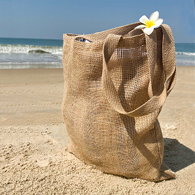 Сумка хозяйственная  Bagsy Jute 270 г/м2, бежевая
