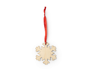 Деревянное новогоднее украшение JINGLE, шар
